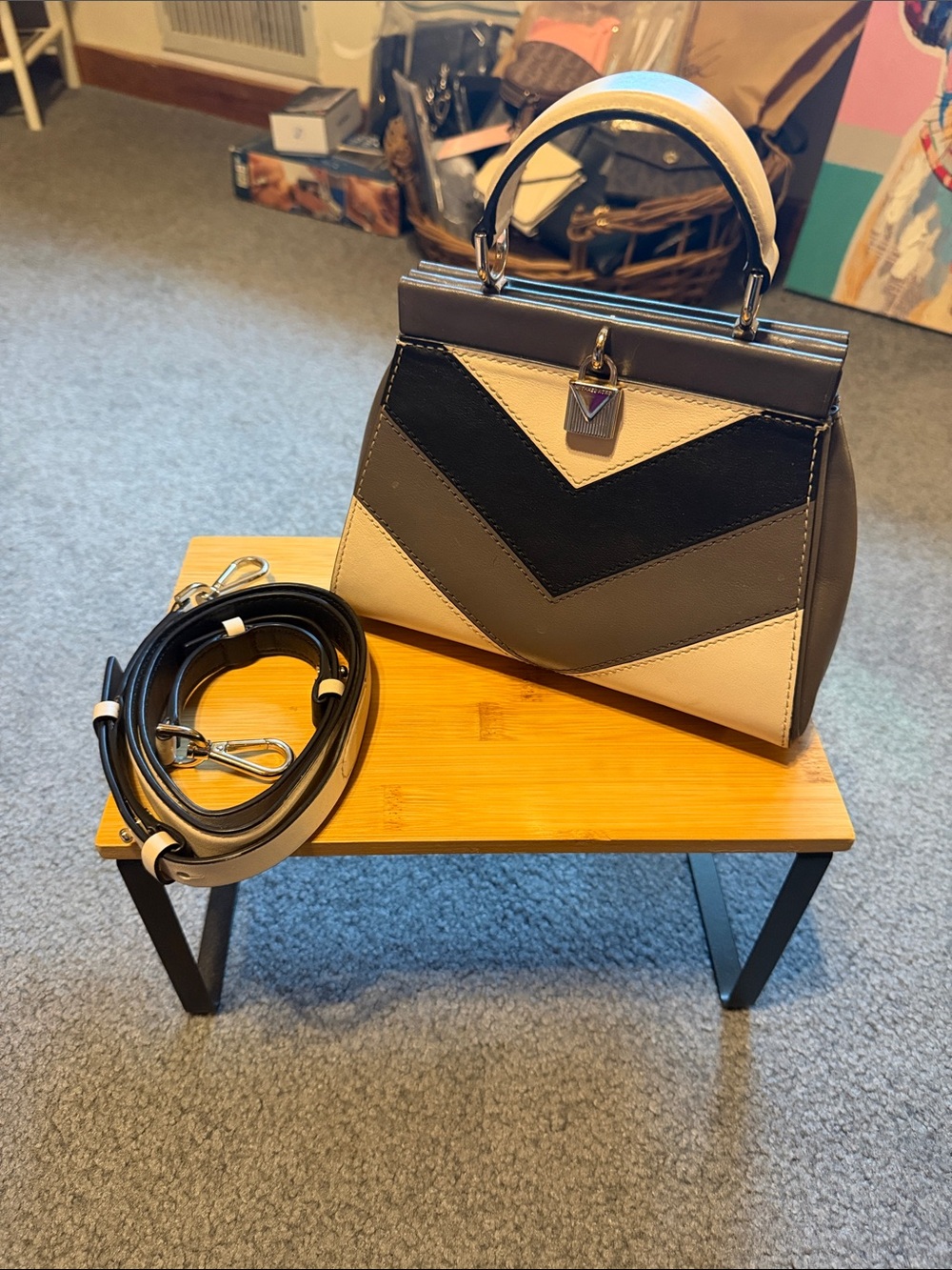 Michael Kors, small bag color block new without tags